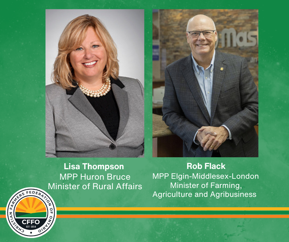 Ontario Government Announces Cabinet Shuffle: Rob Flack Appointed New Minister of Farming, Agriculture and Agribusiness