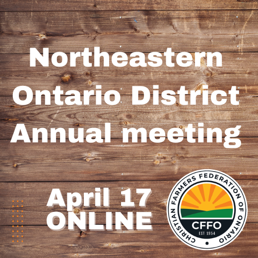 Northeastern Ontario District Annual meeting - ONLINE